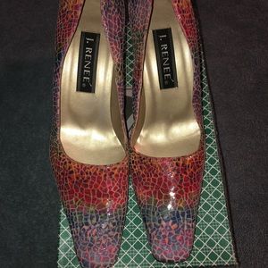 J Renee Heels. 10m. Multicolored.
